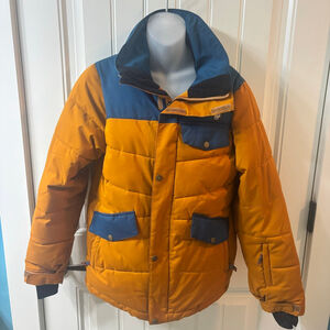 Orage Boys 14 Ski & Snowboard Jacket XL Orange Blue no hood minimal wear winter